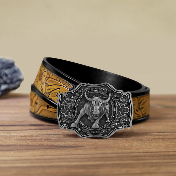 Ceinture en cuir à boucle Matador DIY pour homme
