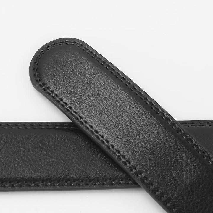 Ceinture en cuir à cliquet automatique Dragon Business pour homme