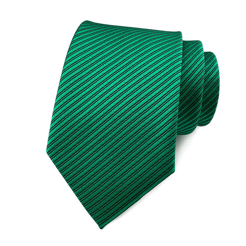 Cravate de travail discrète en sergé de couleur unie pour homme