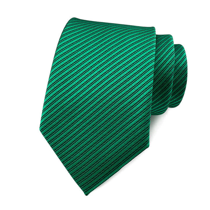 Cravate de travail discrète en sergé de couleur unie pour homme