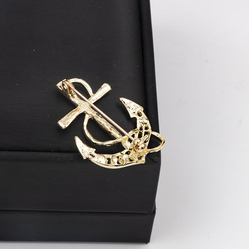 Broche ancre de bateau pour homme
