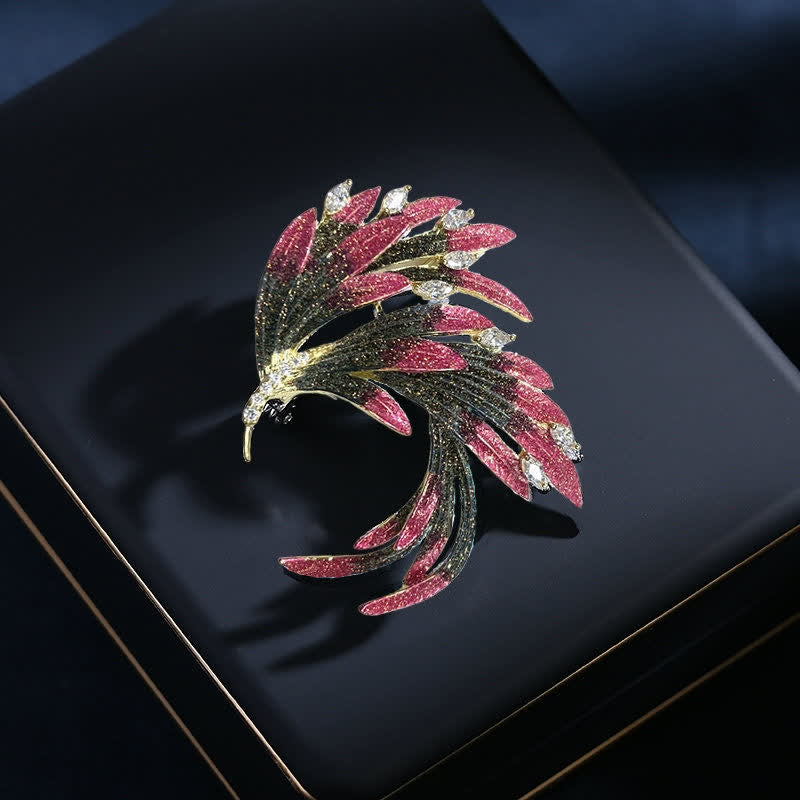Broche Phoenix dégradé de couleurs pour femme