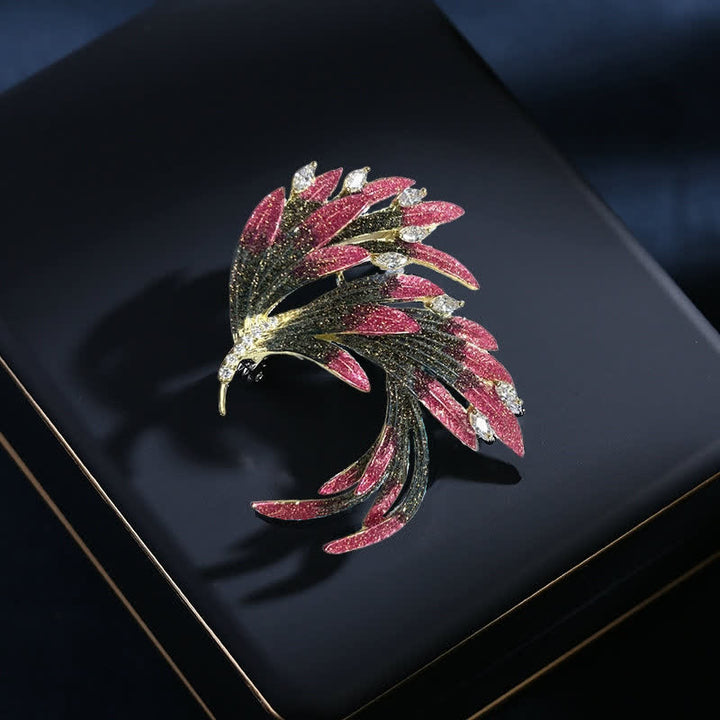 Broche Phoenix dégradé de couleurs pour femme