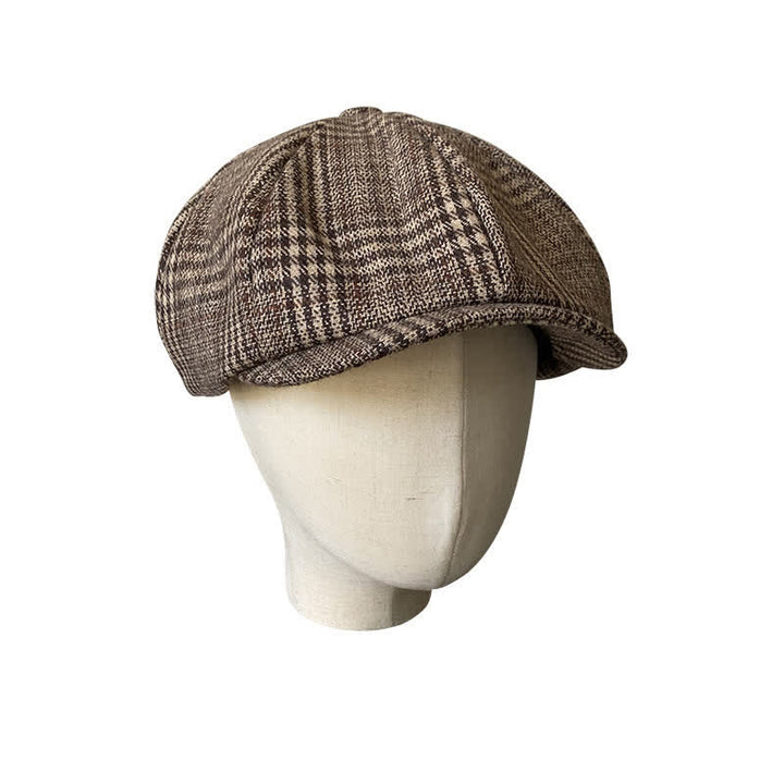 Béret octogonal à carreaux Ivy Gentlemen