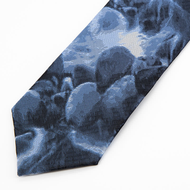 Cravate abstraite bleu foncé Dreamworld pour homme