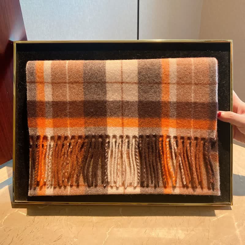 Écharpe unisexe en cachemire à carreaux Edinburgh Big Warm