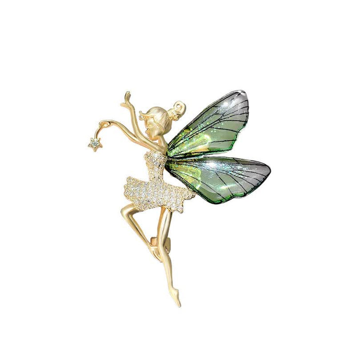 Broche fée elfe ailes d'ange pour femme