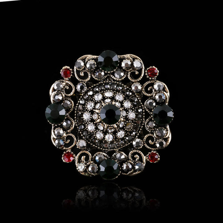 Broche en cristal baroque pour femme