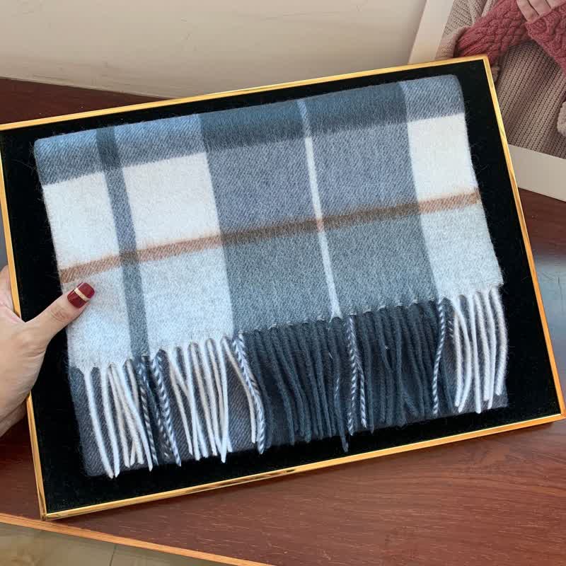 Écharpe unisexe Lamb Edinburgh à carreaux, grande et chaude - #25 - image 43