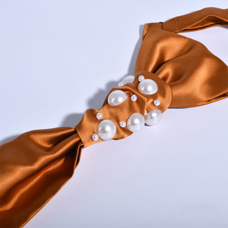 Cravate de mariage pour homme avec perles au look vintage - image 18