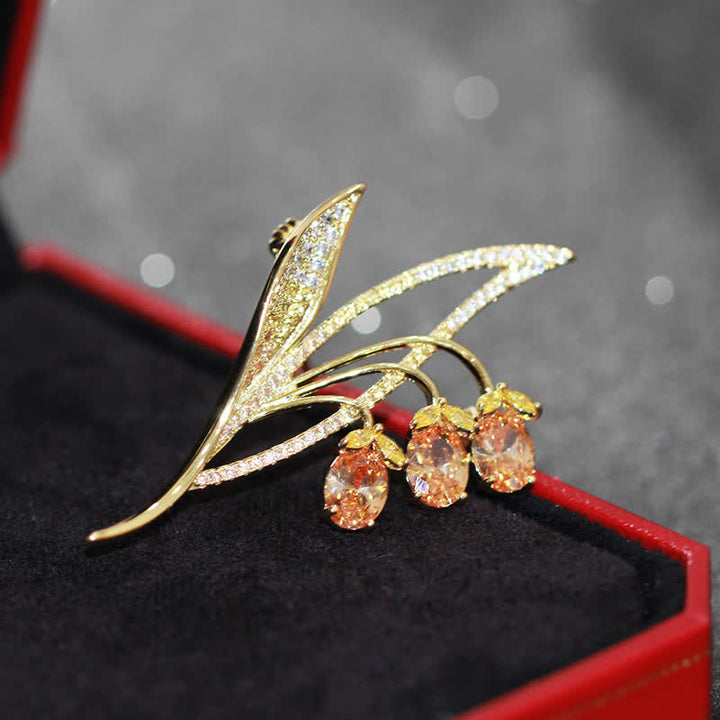 Broche muguet campanule pour femme