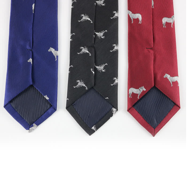 Cravate pour homme à motifs animaliers amusants