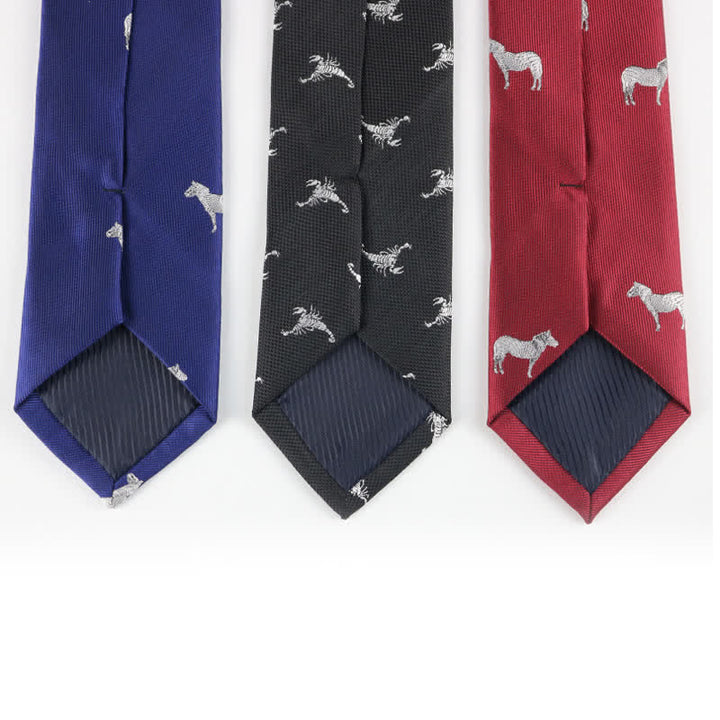 Cravate pour homme à motifs animaliers amusants