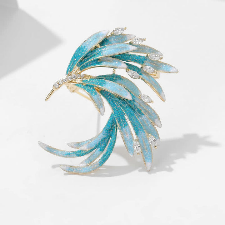 Broche Phoenix dégradé de couleurs pour femme