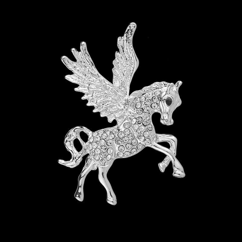 Broche vintage pour homme avec ailes de Pégase