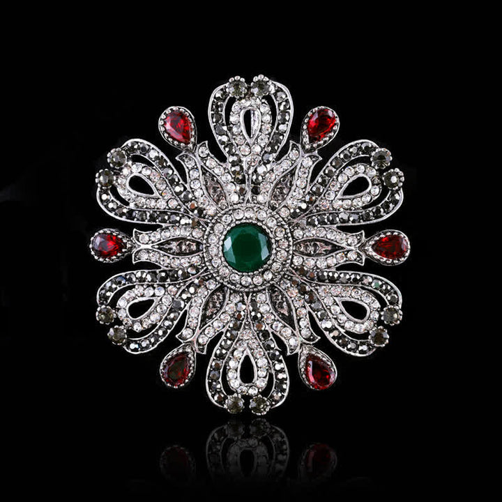Broche en cristal baroque pour femme