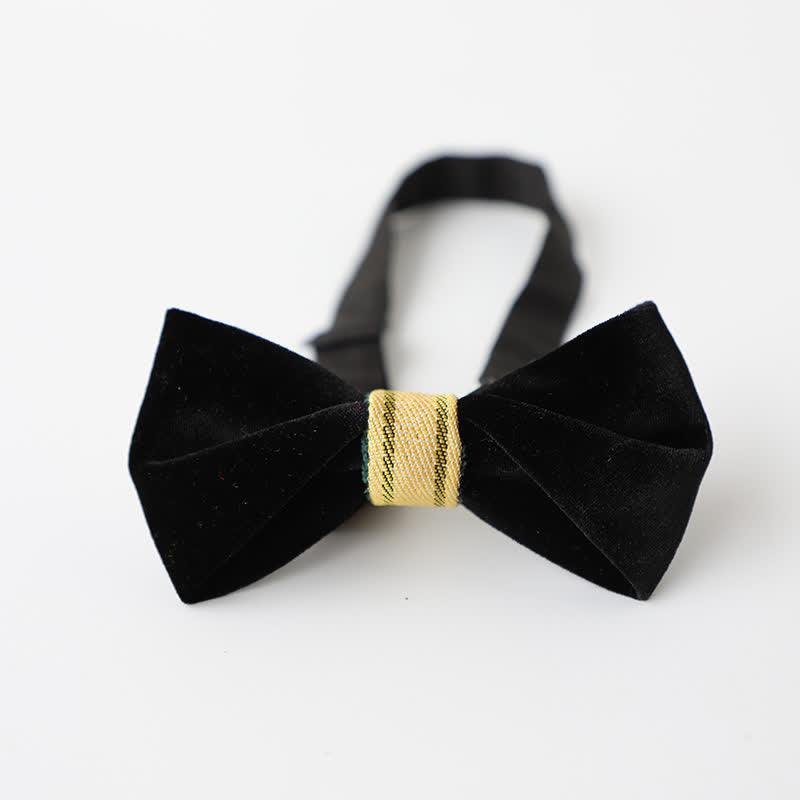 Nœud papillon simple en velours torsadé pour homme