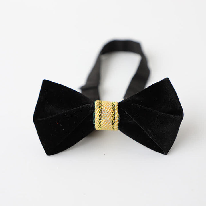 Nœud papillon simple en velours torsadé pour homme