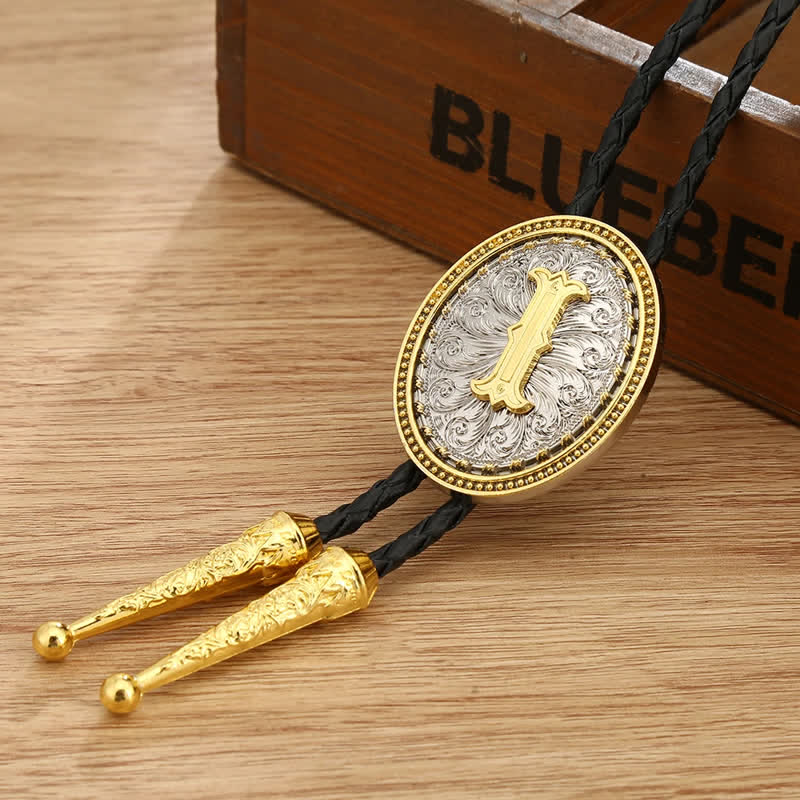 Accessoire pour chemise de cow-boy western Alphabet A à Z Bolo Tie - je - image 12
