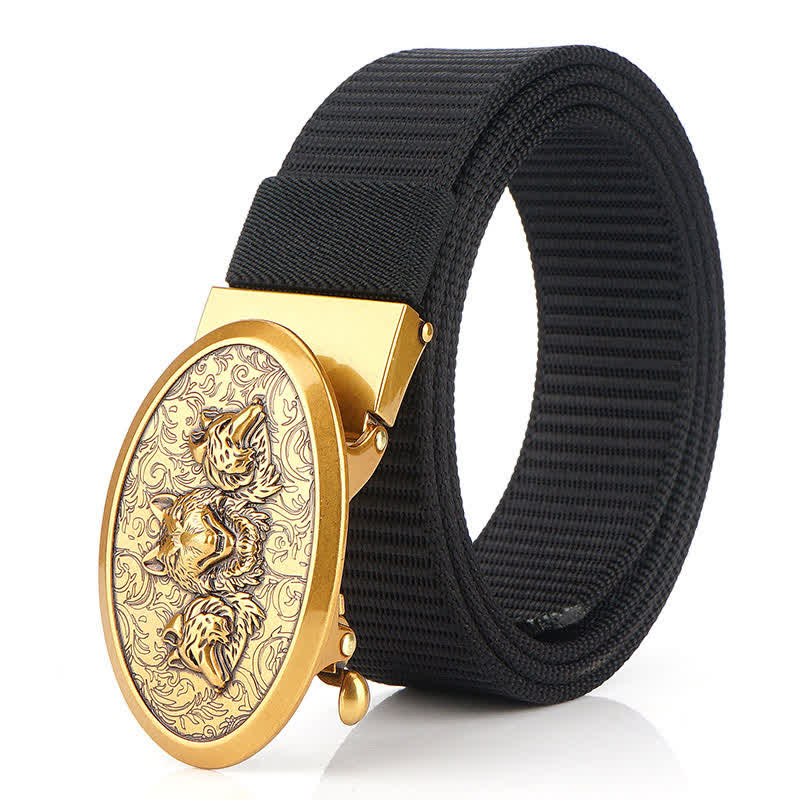 Ceinture en nylon simple pour hommes Hungry Wolves