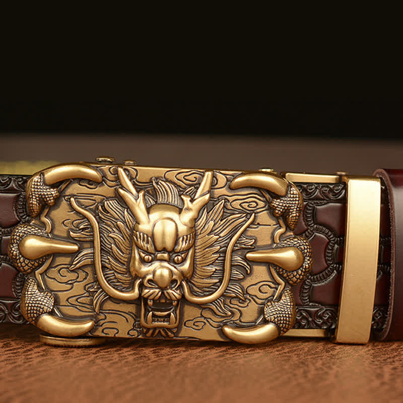 Ceinture en cuir Mighty Dragon Claw pour homme