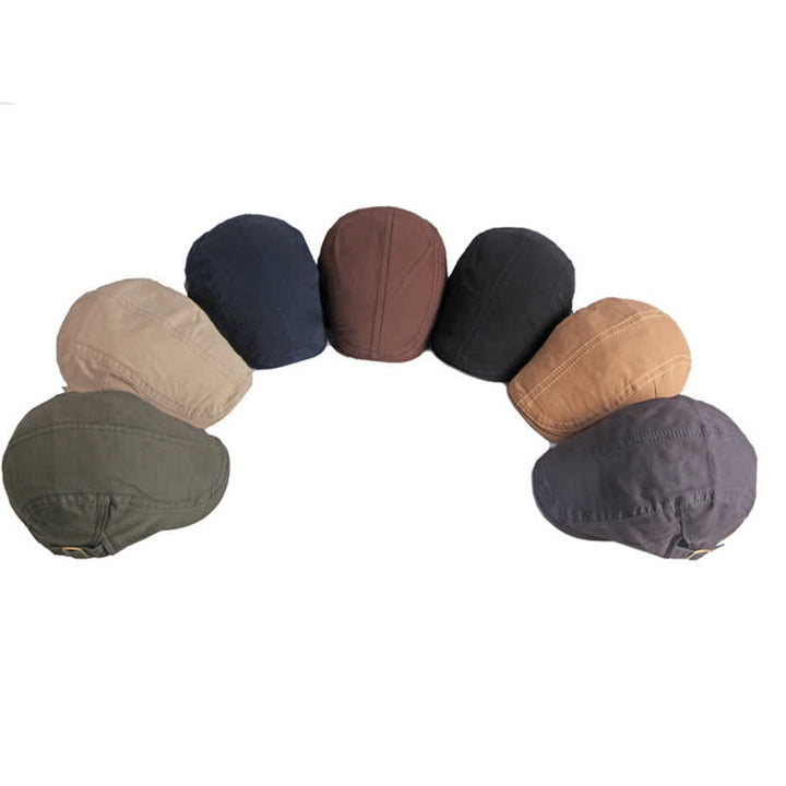 Casquette plate béret en coton de peintre rétro - image 2
