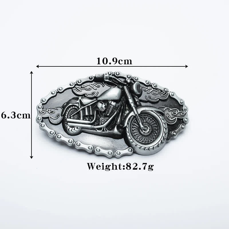 Ceinture en cuir pour moto Punk Locomotive pour homme