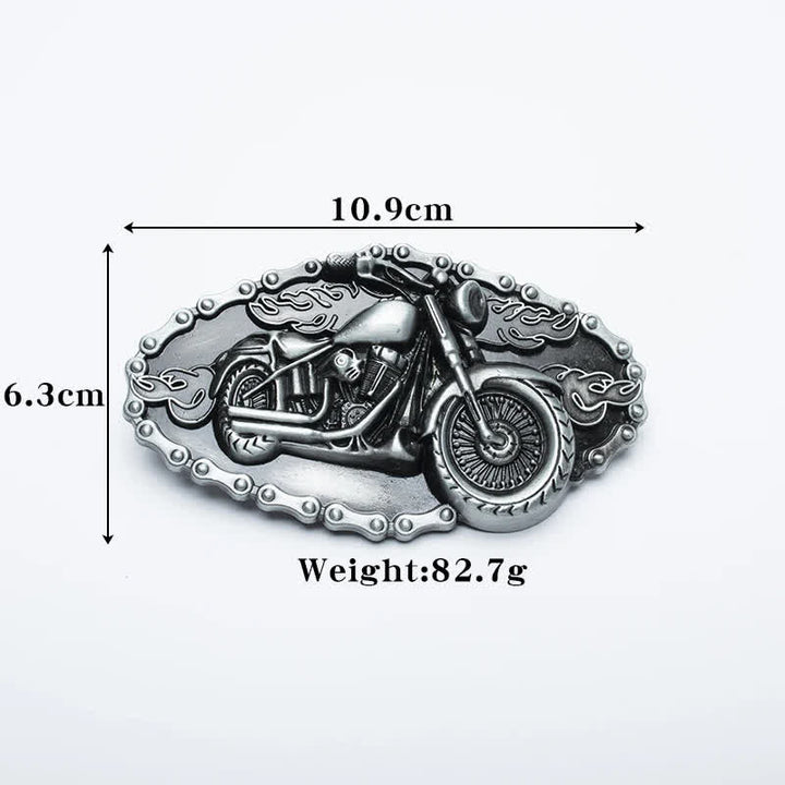 Ceinture en cuir pour moto Punk Locomotive pour homme
