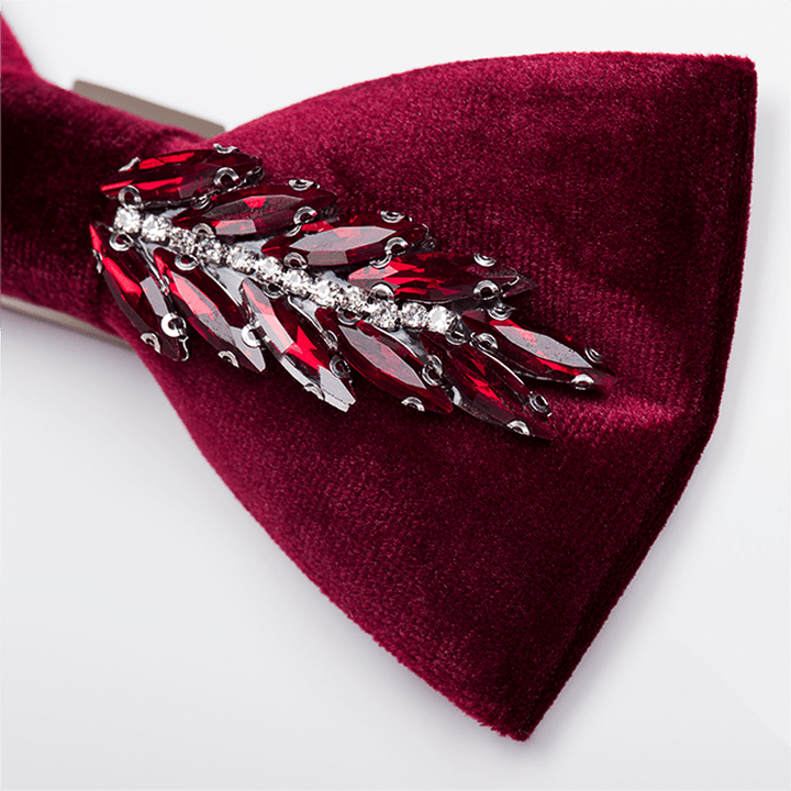 Nœud papillon en velours cristal pour homme