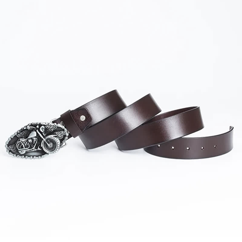 Ceinture en cuir pour moto Punk Locomotive pour homme