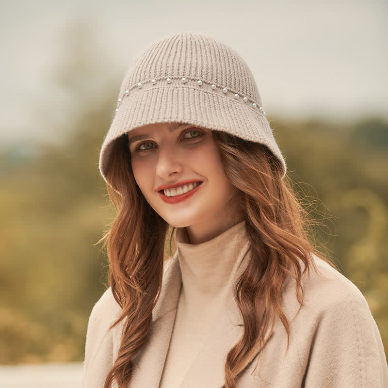 Chapeau bob à perles pour femme pour les vacances