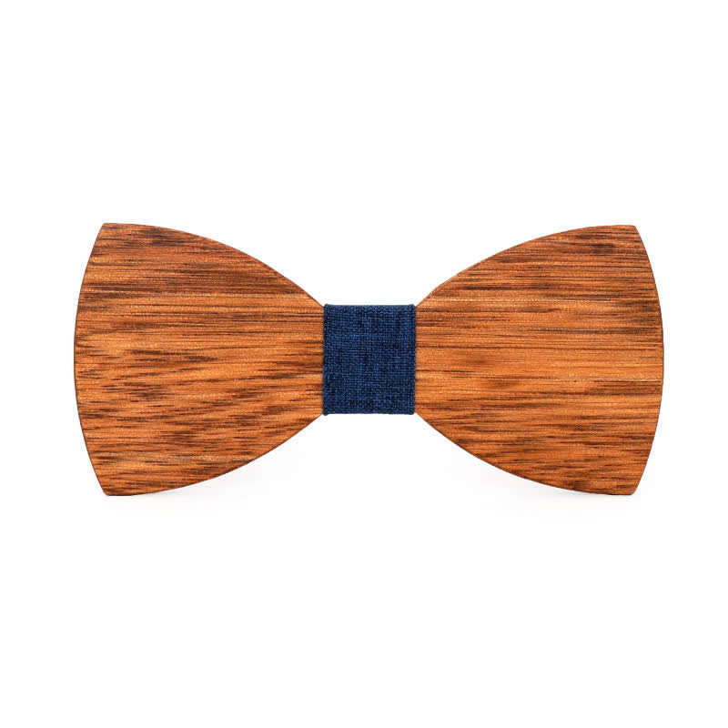 Noeud papillon vintage en bois de bégonia pour homme