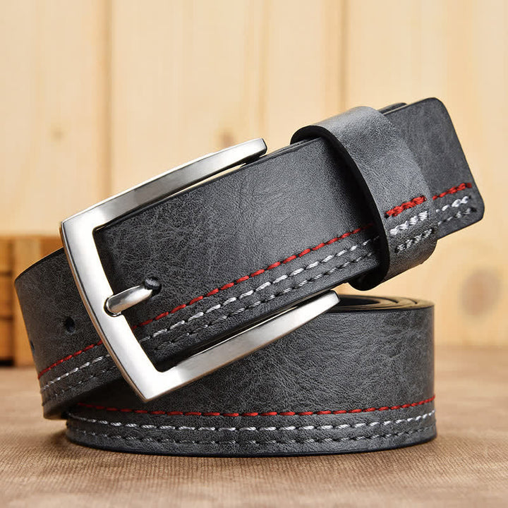 Ceinture décorative en cuir à motif floral rétro pour homme
