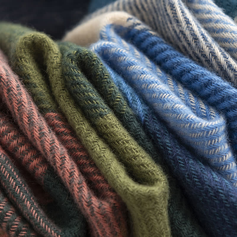 Écharpe à franges aux couleurs vives pour femme - image 7