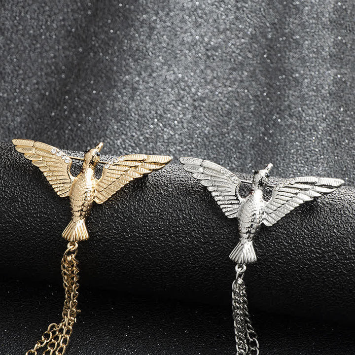 Broche chaîne Victory Bird pour homme