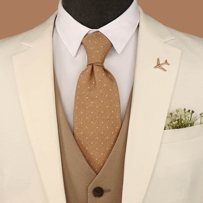 Cravate moderne à micro pois pour homme - image 0