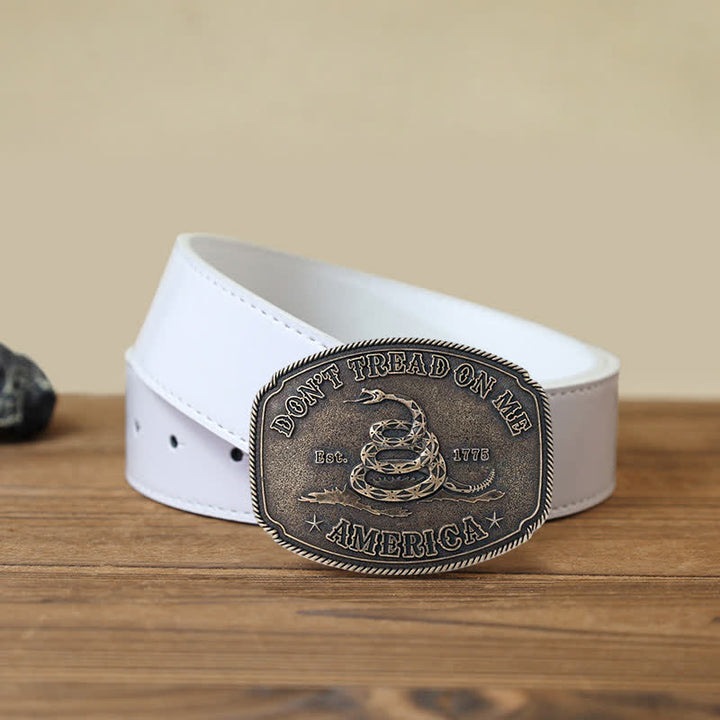 Ceinture en cuir à boucle DIY Pyramid Attitude pour homme