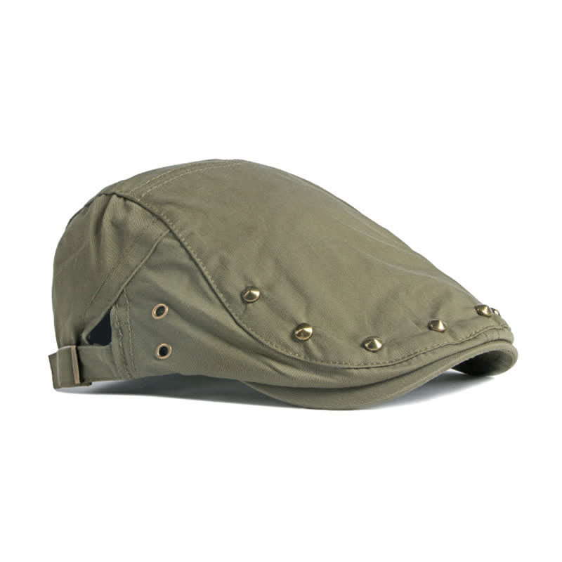 Béret plat en coton avec rivets Hip Pop - image 5