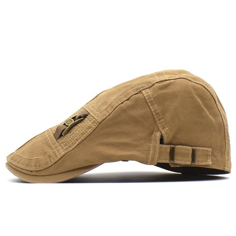 Casquette béret en coton avec boucle en cuir Freestyle