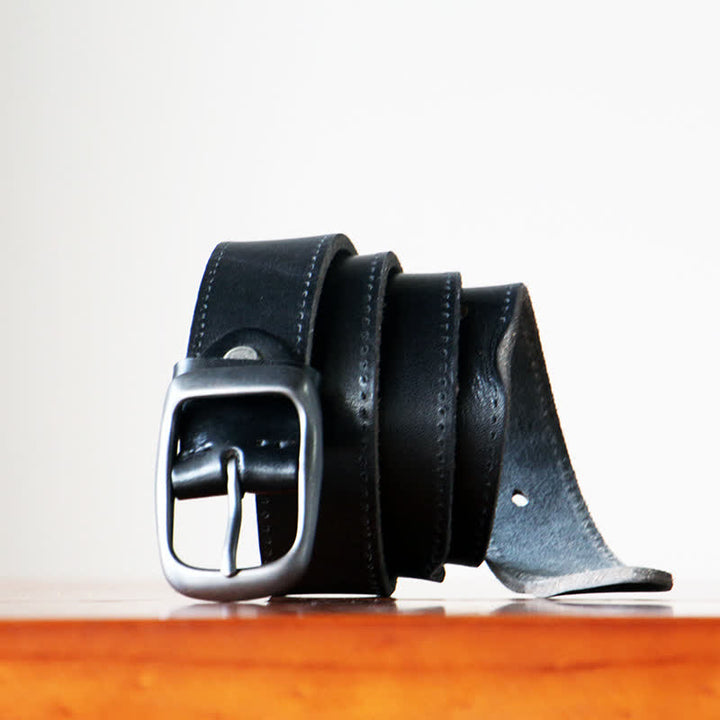 Ceinture en cuir pour pantalon rétro fait main pour homme