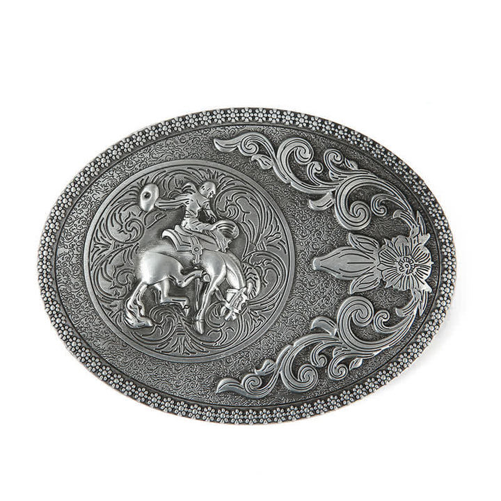 Ceinture en cuir à boucle pour homme avec boucle pour équitation tout-terrain