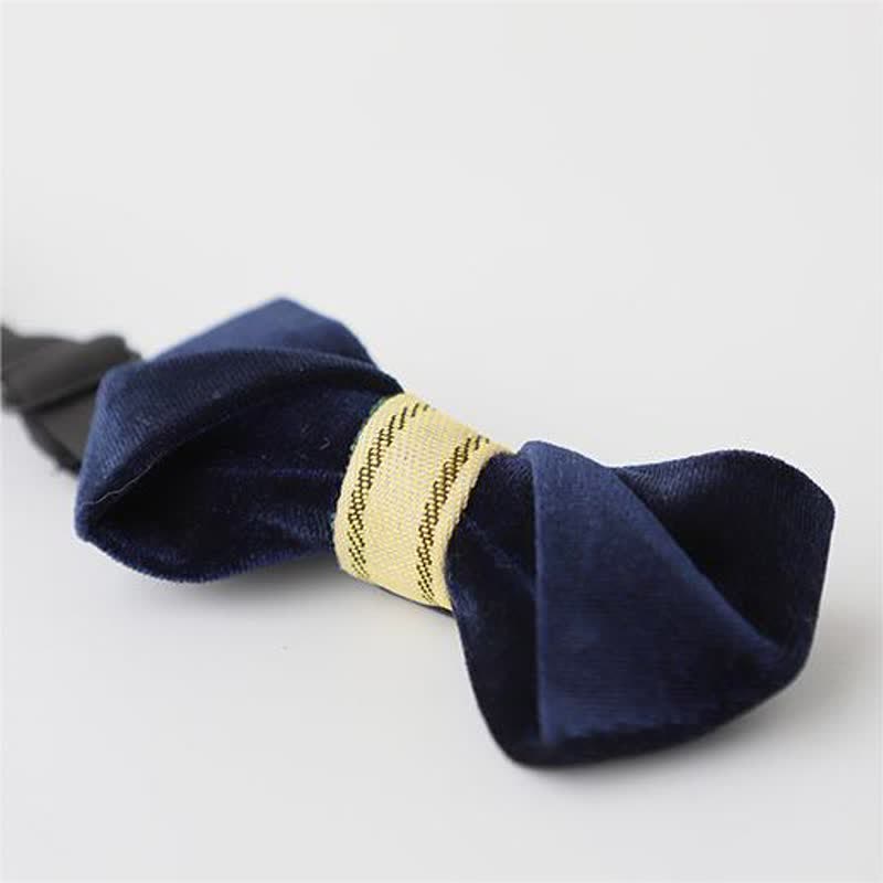 Nœud papillon simple en velours torsadé pour homme