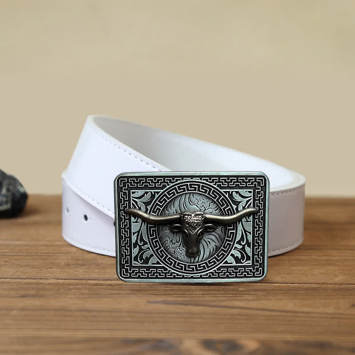 Ceinture en cuir à boucle Weathern DIY pour homme